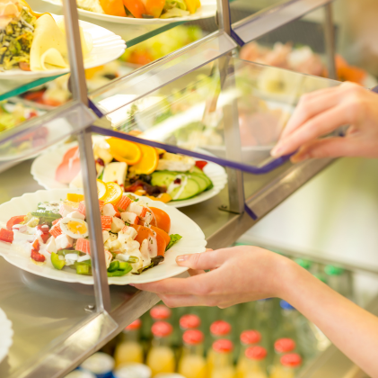 Selection of salads