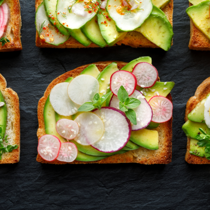 Selection of assorted sandwiches on various breads